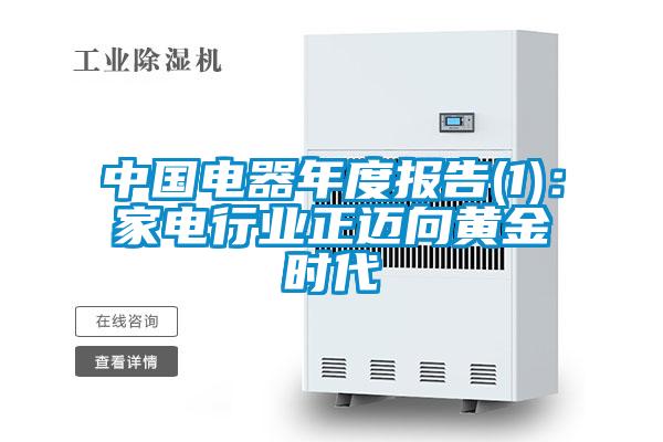 中国电器年度报告(1)：家电行业正迈向黄金时代