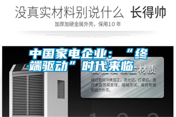 中国家电企业：“终端驱动”时代来临