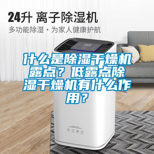 什么是香蕉视频国产APP下载干燥机露点？低露点香蕉视频国产APP下载干燥机有什么作用？
