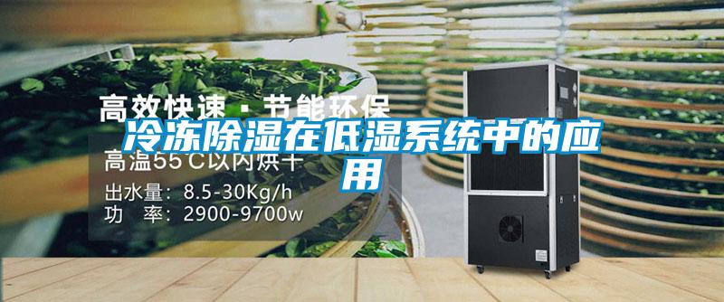 冷冻香蕉视频国产APP下载在低湿系统中的应用