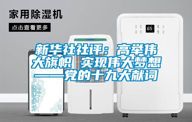 新华社社评：高举伟大旗帜 实现伟大梦想——党的十九大献词