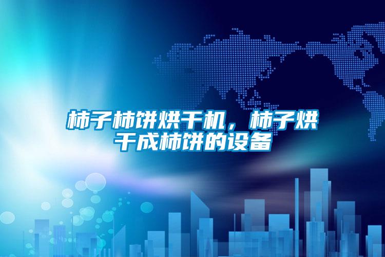 柿子柿饼烘干机，柿子烘干成柿饼的设备