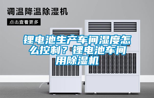 锂电池生产车间湿度怎么控制？锂电池车间用香蕉视频国产APP下载机