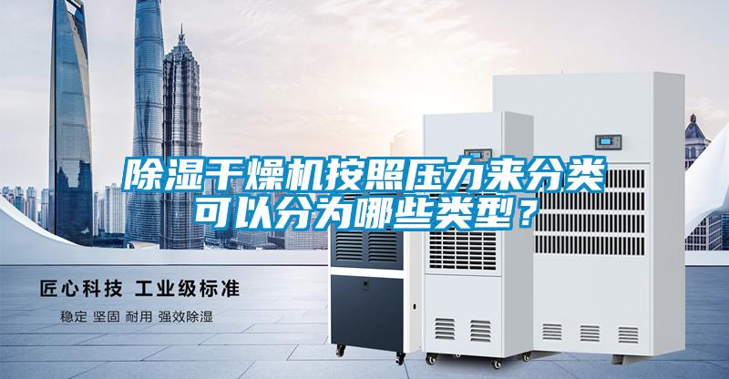 香蕉视频国产APP下载干燥机按照压力来分类可以分为哪些类型？