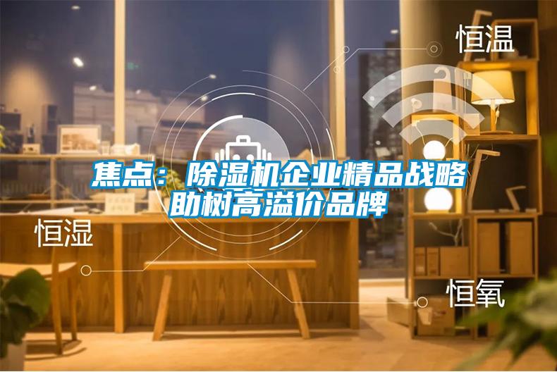焦点：香蕉视频国产APP下载机企业精品战略助树高溢价品牌