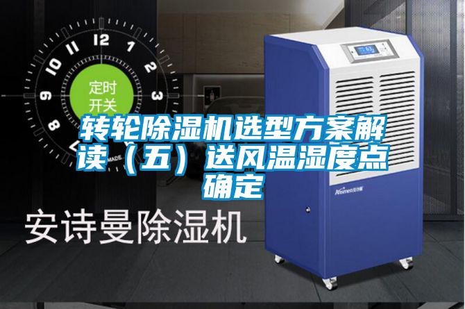 转轮香蕉视频国产APP下载机选型午夜香蕉视频解读（五）送风温湿度点确定