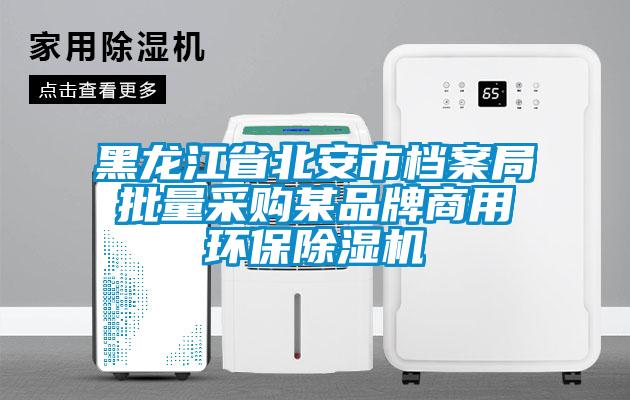 黑龙江省北安市档案局批量采购某品牌商用环保香蕉视频国产APP下载机