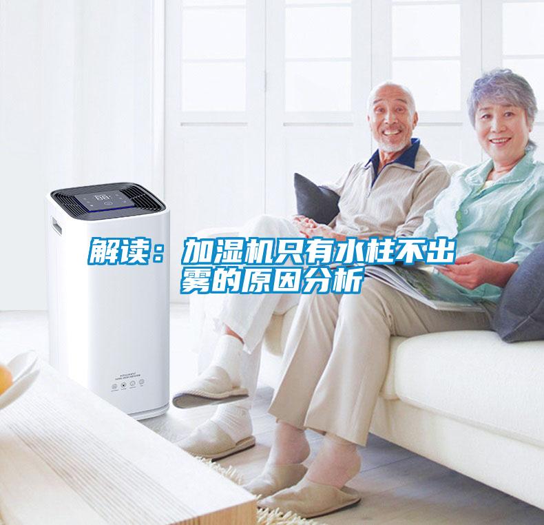 解读：加湿机只有水柱不出雾的原因分析
