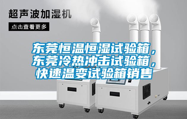 东莞恒温恒湿试验箱，东莞冷热冲击试验箱，快速温变试验箱销售