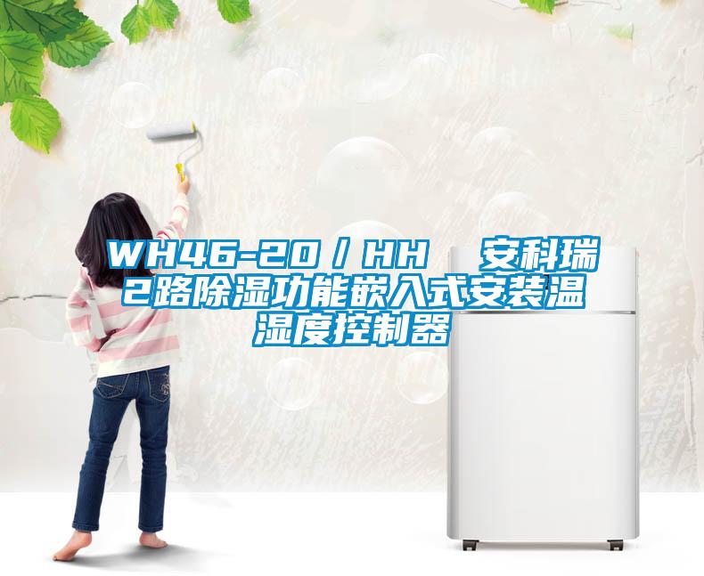 WH46-20／HH  安科瑞2路香蕉视频国产APP下载功能嵌入式安装温湿度控制器