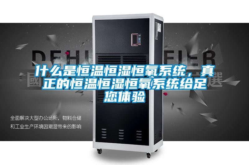 什么是恒温恒湿恒氧系统，真正的恒温恒湿恒氧系统给足您体验