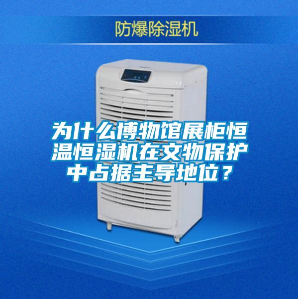 为什么博物馆展柜恒温恒湿机在文物保护中占据主导地位？