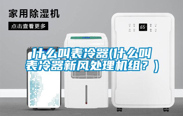 什么叫表冷器(什么叫表冷器新风处理机组？)