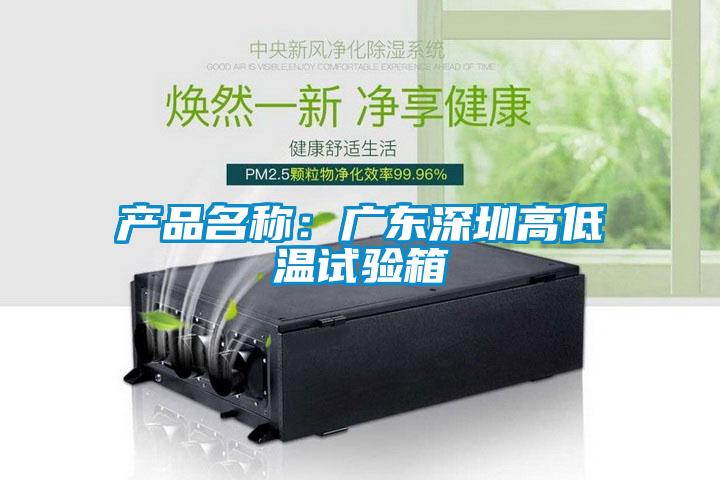 产品名称：广东深圳高低温试验箱
