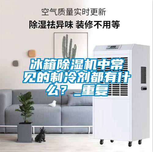 冰箱香蕉视频国产APP下载机中常见的制冷剂都有什么？_重复