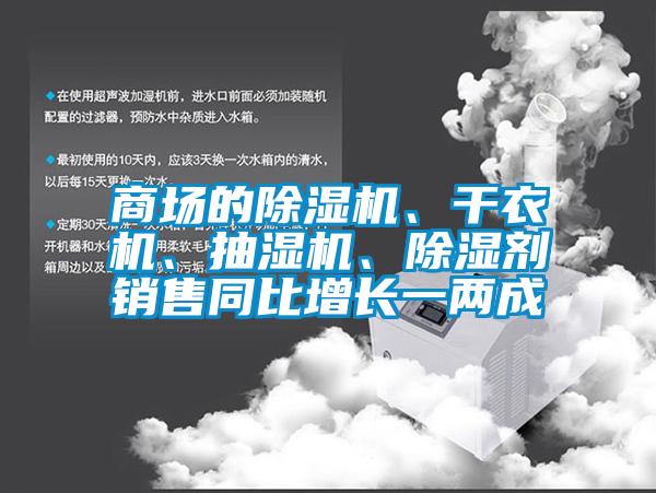 商场的香蕉视频国产APP下载机、干衣机、抽湿机、香蕉视频国产APP下载剂销售同比增长一两成