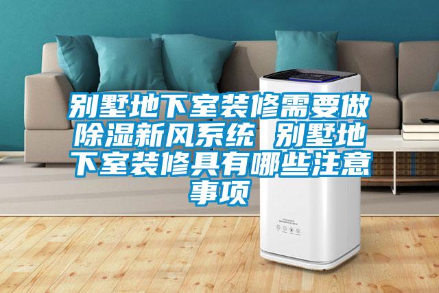别墅地下室装修需要做香蕉视频国产APP下载新风系统 别墅地下室装修具有哪些注意事项