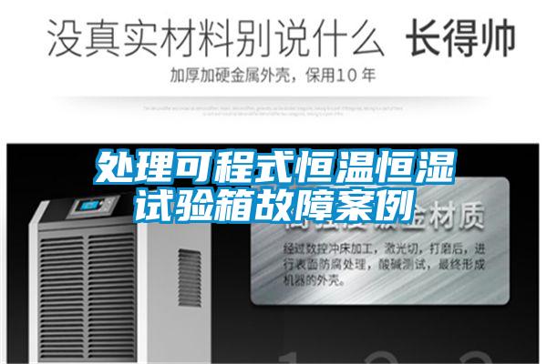 处理可程式恒温恒湿试验箱故障案例
