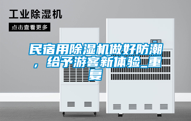民宿用香蕉视频国产APP下载机做好防潮，给予游客新体验_重复