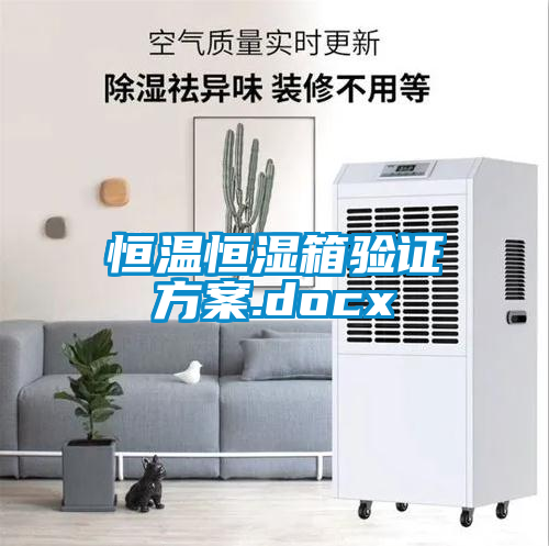 恒温恒湿箱验证午夜香蕉视频.docx