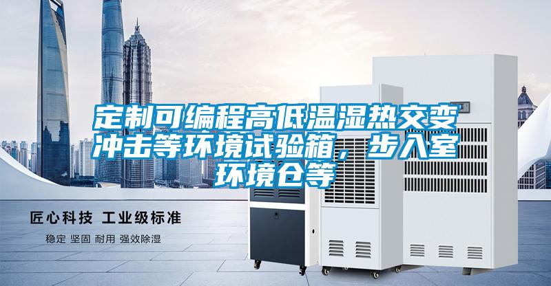 定制可编程高低温湿热交变冲击等环境试验箱，步入室环境仓等