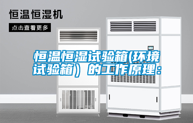 恒温恒湿试验箱(环境试验箱）的工作原理：