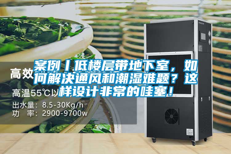 案例丨低楼层带地下室，如何解决通风和潮湿难题？这样设计非常的哇塞！