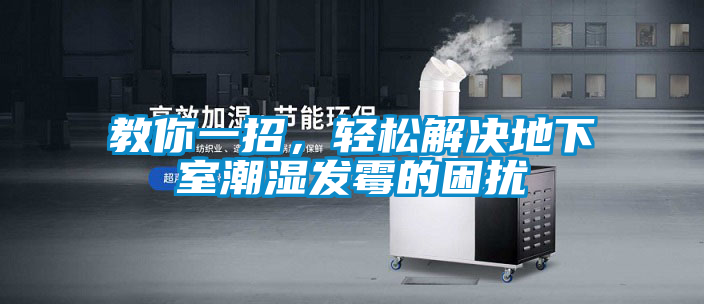教你一招，轻松解决地下室潮湿发霉的困扰