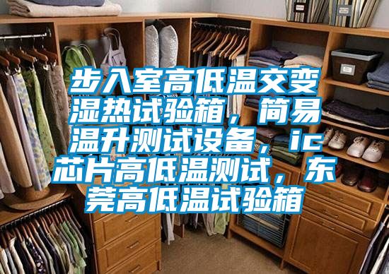 步入室高低温交变湿热试验箱，简易温升测试设备，ic芯片高低温测试，东莞高低温试验箱