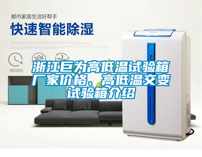 浙江巨为高低温试验箱厂家价格、高低温交变试验箱介绍