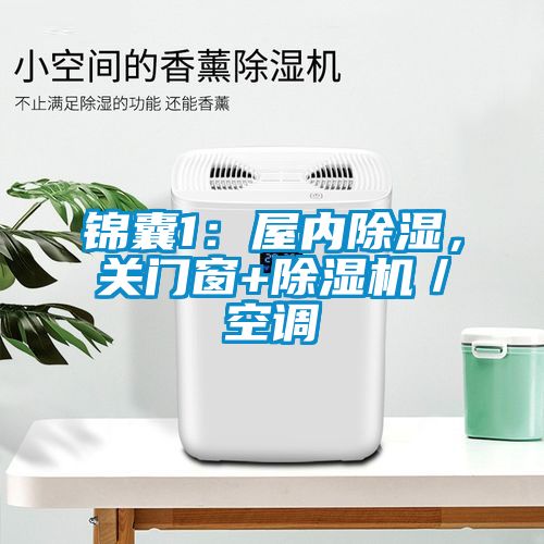 锦囊1：屋内香蕉视频国产APP下载，关门窗+香蕉视频国产APP下载机／空调