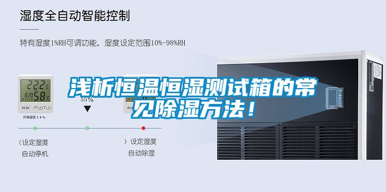 浅析恒温恒湿测试箱的常见香蕉视频国产APP下载方法！
