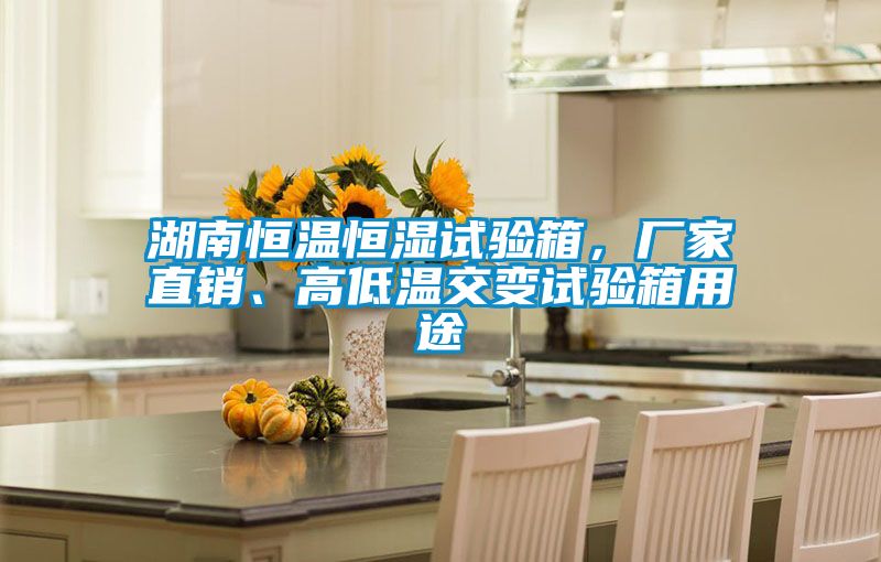 湖南恒温恒湿试验箱，厂家直销、高低温交变试验箱用途