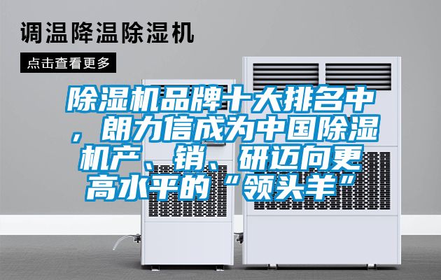 香蕉视频国产APP下载机品牌十大排名中，朗力信成为中国香蕉视频国产APP下载机产、销、研迈向更高水平的“领头羊”