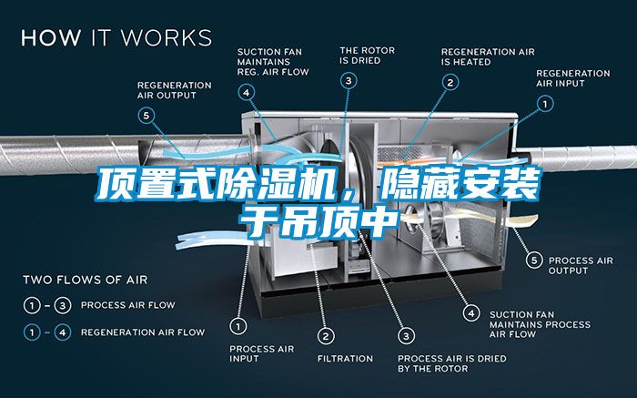 顶置式香蕉视频国产APP下载机，隐藏安装于吊顶中