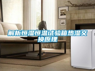 知识百科解析恒湿恒温试验箱热湿交换原理